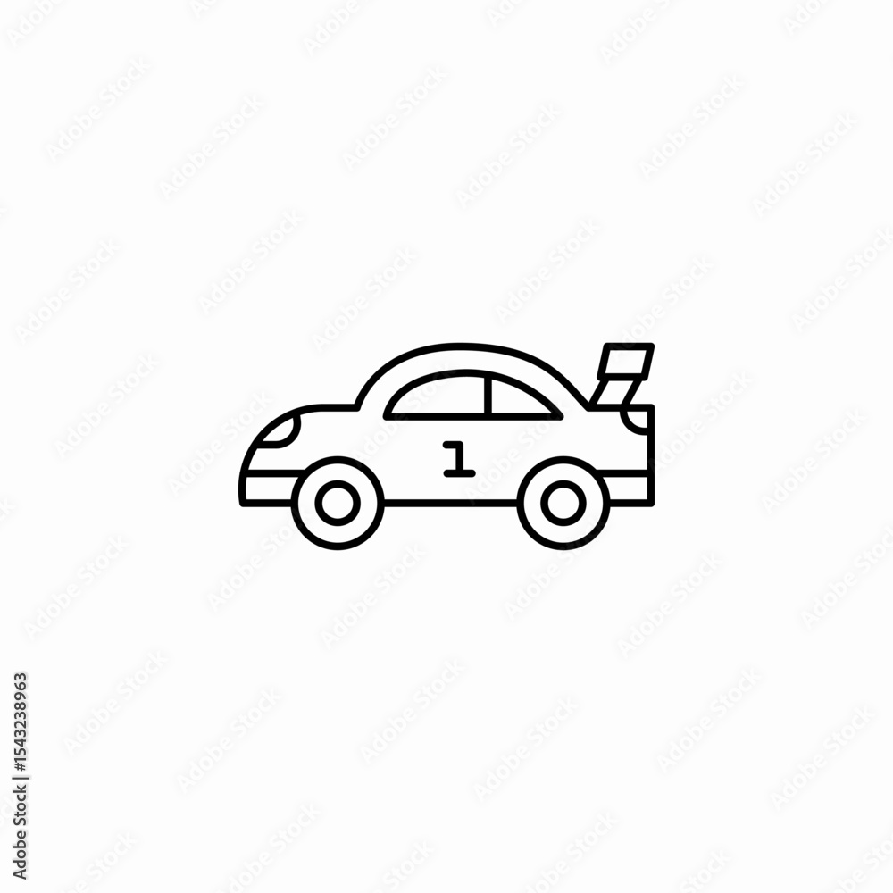 racing car icon sign vector racing car icon sign vector