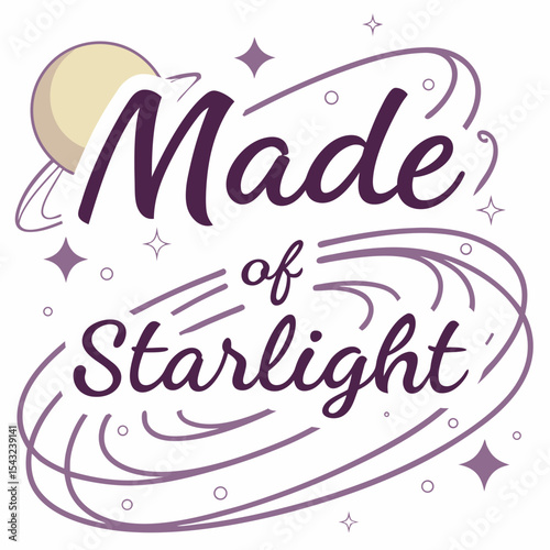 Made of starlight celestial design galaxy print