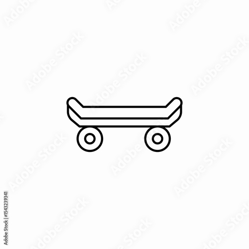 skating toy icon sign vector