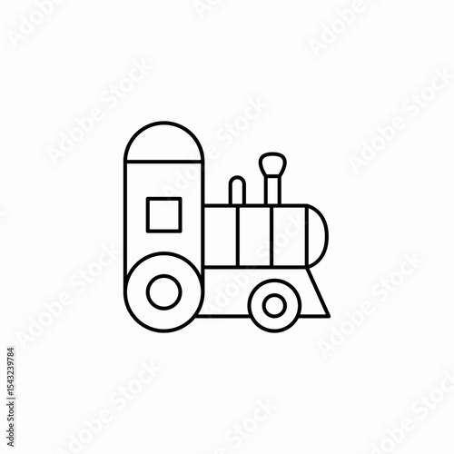 train toy icon sign vector