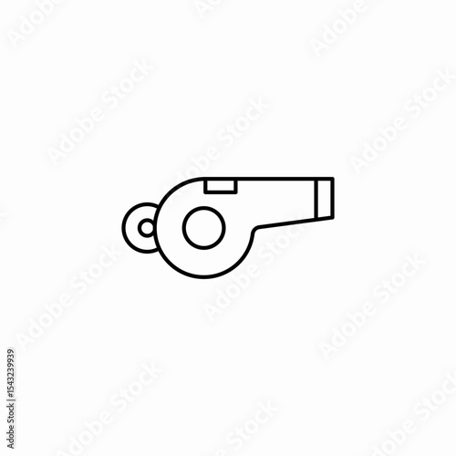 whistle toy icon sign vector
