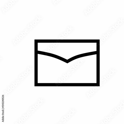 black envelope icon. Email Icon Vector Symbol Design Illustration