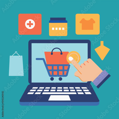 online shopping concept