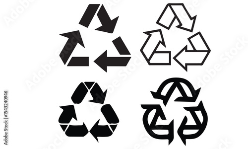 Recycling Arrows & Icons vector