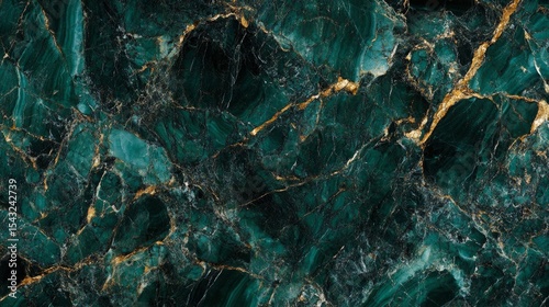 Luxurious malachite green marble texture with striking gold veins perfect for creating a high-end design or decorative backdrop Abstract fluid art background