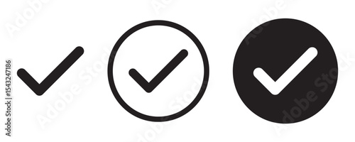 checkmark icon symbol vector illustration