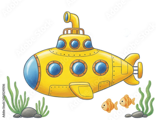Yellow Submarine Illustration