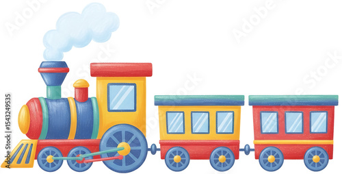 Colorful Cartoon Train