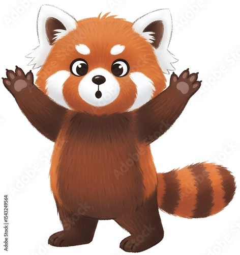 Cute Red Panda Character