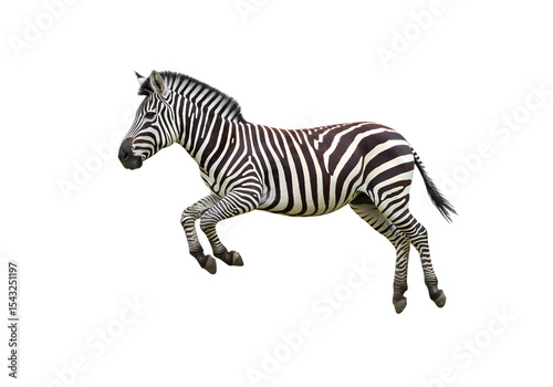 Striking Zebra: Powerful Wildlife Photography on transparent background