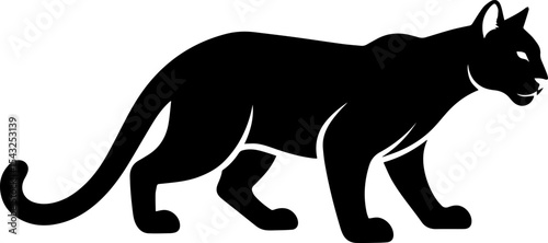 Silhouette of a lion