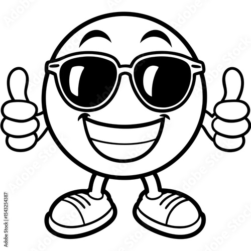 cartoon character with magnifier