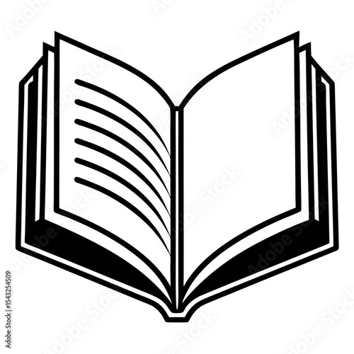 open book vector illustration