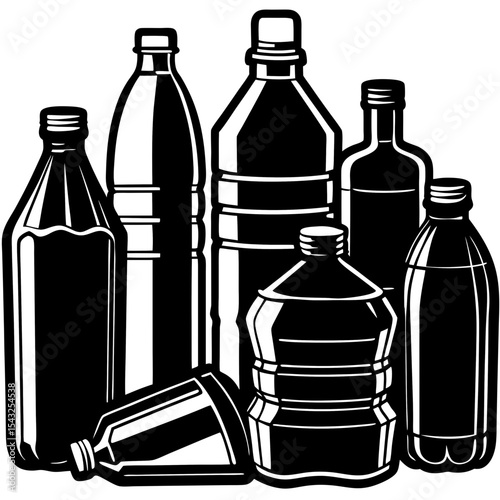 set of bottles