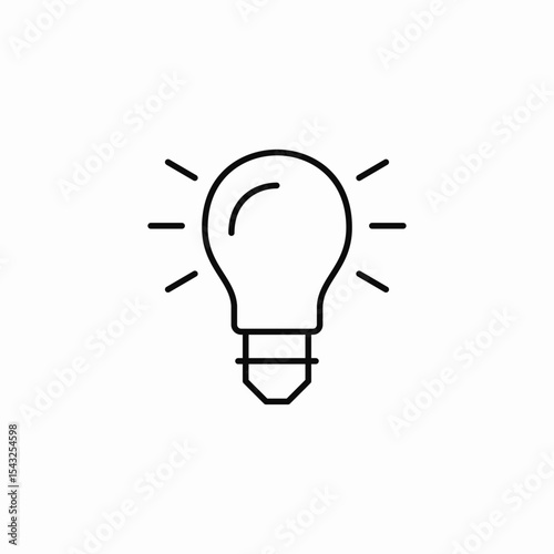 bright lamp icon sign vector