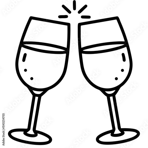 two glasses of champagne