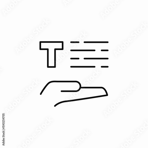 careful paragraph crafting icon sign vector