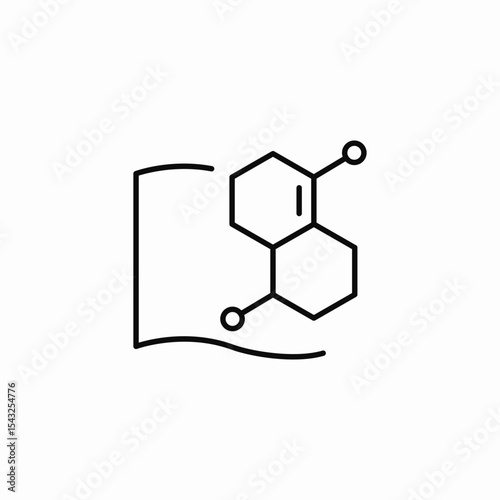 chemical bond icon sign vector