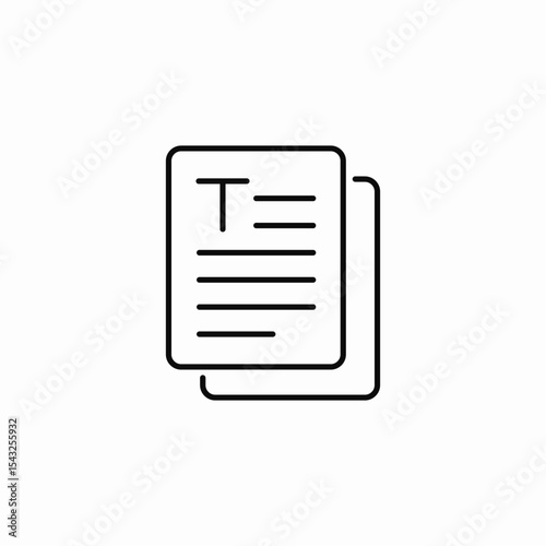 essay text file icon sign vector