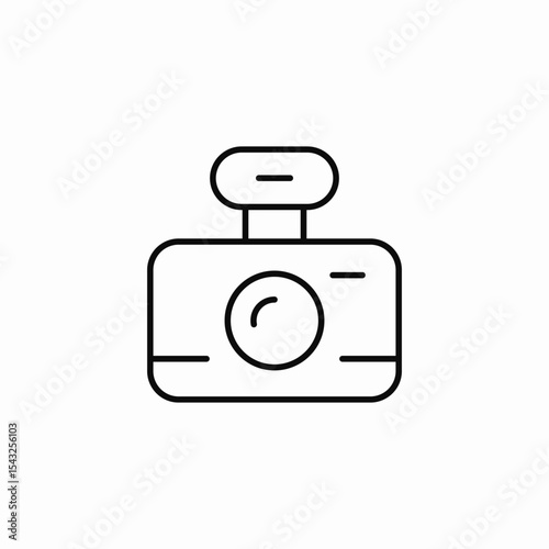 flash camera icon sign vector