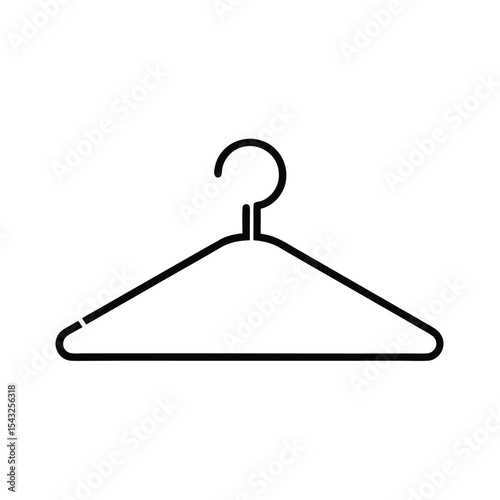 Simple hanger icon line art