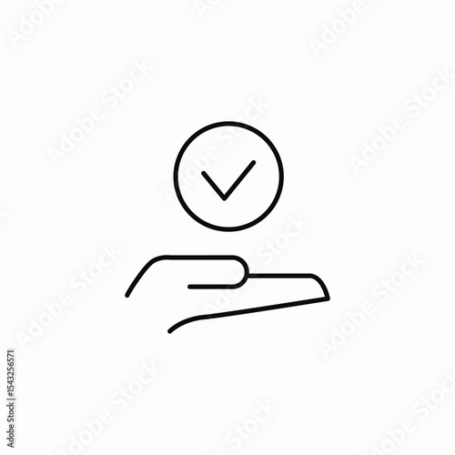 insurance process completion icon sign vector