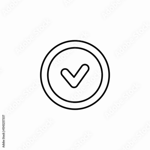 process completed icon sign vector