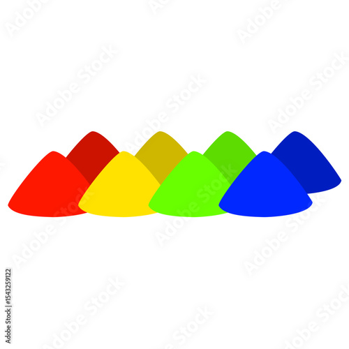 Colorful Holi Powder