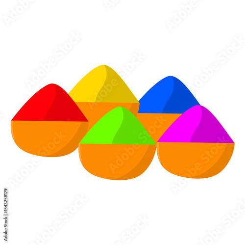 Colorful Holi Powder