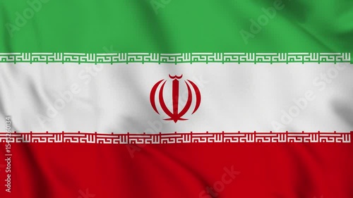 Flag of Iran – 4K Seamless Loop of the Middle Eastern Republic Banner