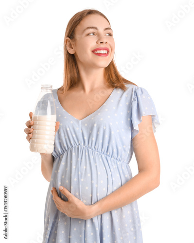 Young pregnant woman with m...