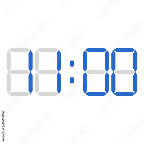 Digital Clock, Digital Numbers