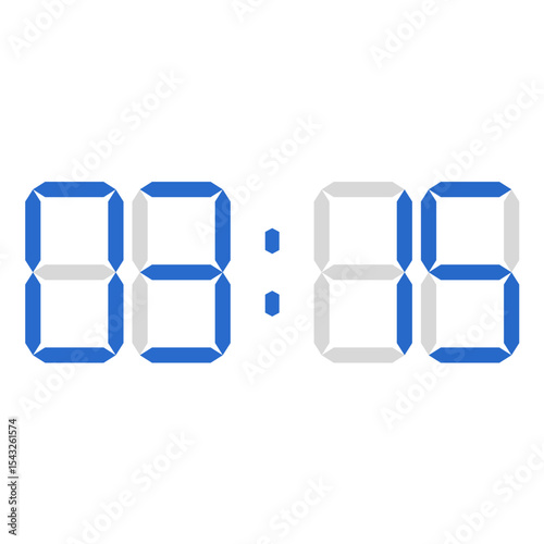 Digital Clock, Digital Numbers