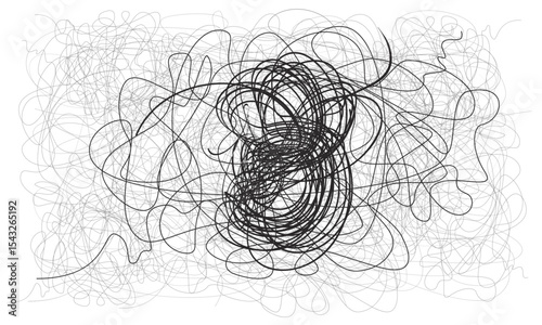 Hand drawn scrawl sketch line chaos doodle pattern. Pen pencil crayon texture marker texture art abstract background, random chaotic lines. Hand drawing scribble clew..eps8