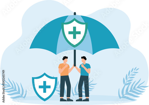 Medical Insurance,Patients and doctor advertising health insurance
