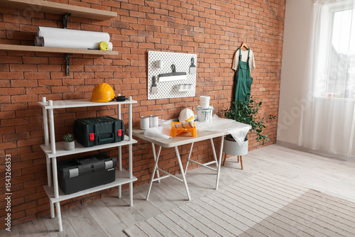Interior of decorator's wor...