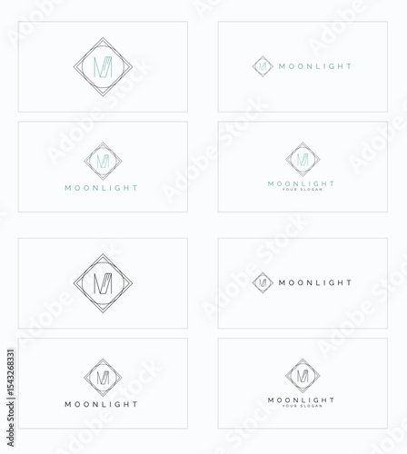 Luxury Vintage Logo Alphabet Set – Monogram Letter Badges with Floral Ornaments and Elegant Frames

