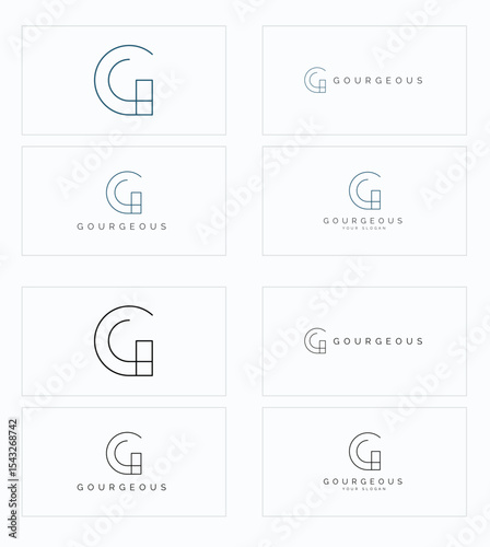 Luxury Vintage Logo Alphabet Set – Monogram Letter Badges with Floral Ornaments and Elegant Frames

