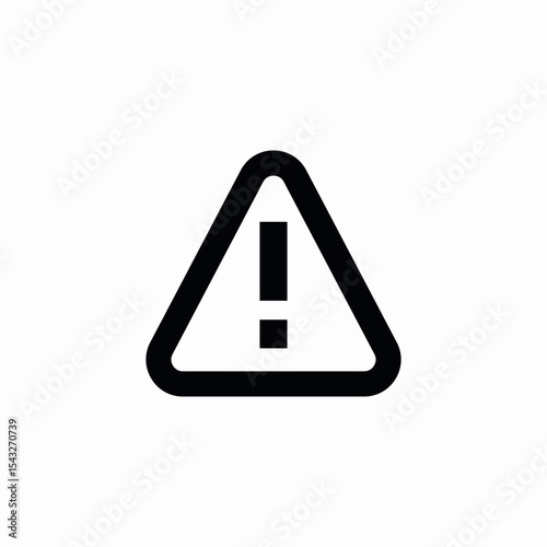 danger warning triangle icon sign vector