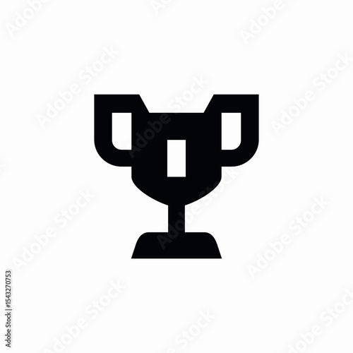 cup award stand icon sign vector