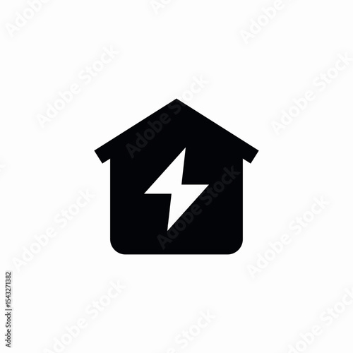 energy housing icon sign vector