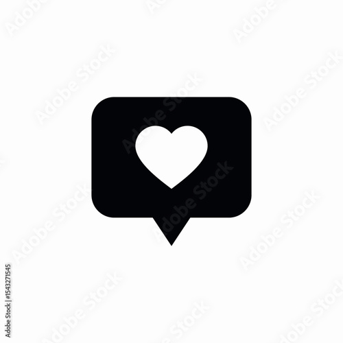 favorite message icon sign vector