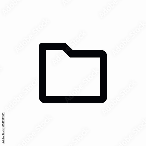 folder office icon sign vector
