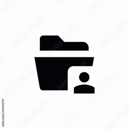 user folder icon sign vector