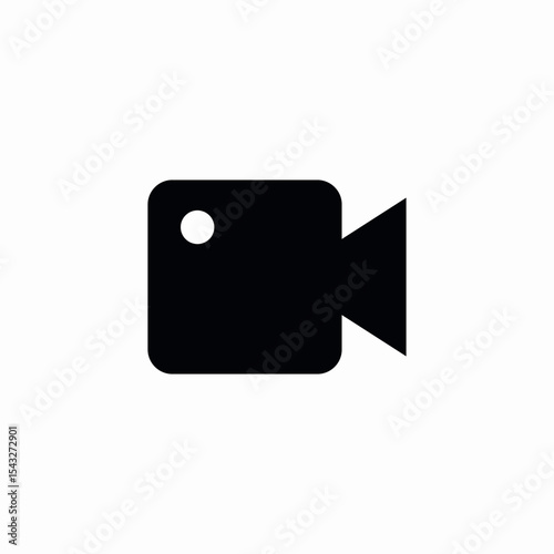 video camera active icon sign vector