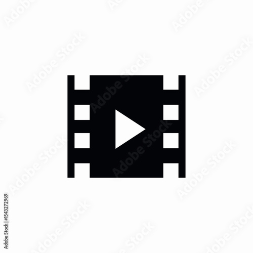 video film play icon sign vector