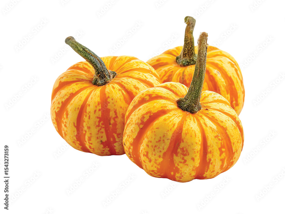 Fototapeta premium Vegetable pumpkin isolated on transparent or white background, Clipping Path ,png 