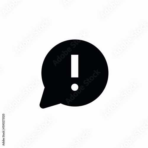 warning notification message icon sign vector