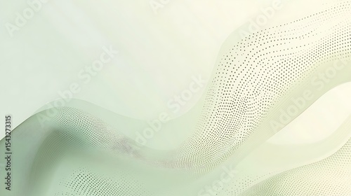 Abstract design with flowing, soft curves and dotted patterns.