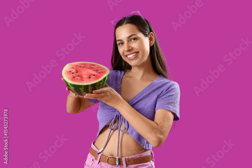 Beautiful young woman with ...